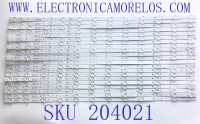 KIT DE LED'S PARA TV VIZIO ((INCOMPLETO SOLO 21 PIEZAS)) / NUMERO DE PARTE LB7502L / LB7502L V0-20201209 / E469119 / 7902A / 7839-759015-031F0901 / PANEL K750WDR21 / MODELO M75Q7-J03 / NOTA IMPORTANTE:KIT CONSTA DE PIEZAS EN TOTAL